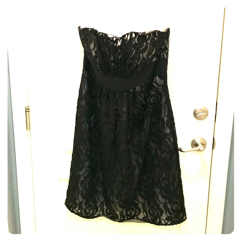 WHBM Black Lace Cocktail Dress